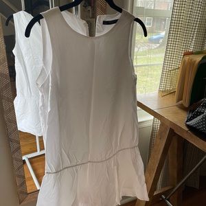 White Peplum Zara Dress